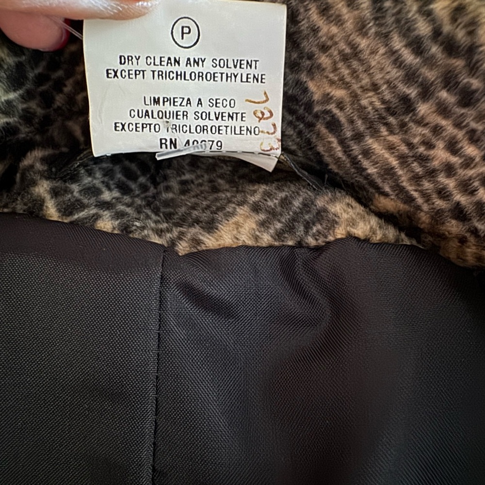 Harve Benard Python Snake Print Faux Fur Jacket L… - image 7
